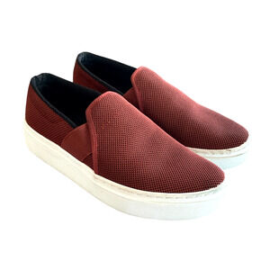 EILEEN FISHER Pep Women's Size 6.5 Serrano Red Comfort Slip-On Platform Sneakers